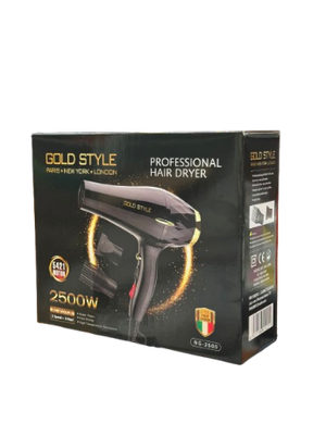 Gold Style Professional Hair Dryer 2500 W