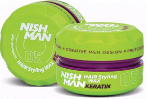 Nish Man Hair Styling Wax Keratin 150 ml - Hairwaxshop