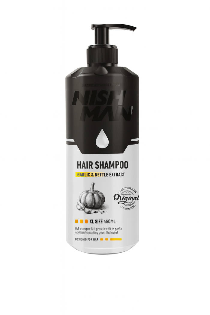 Nishman Garlic and Nettle Extract Hair Shampoo 400 ml