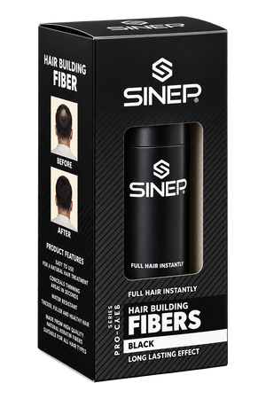 Sinep Hair Building Fibers Black Long Lasting Effect 30 g