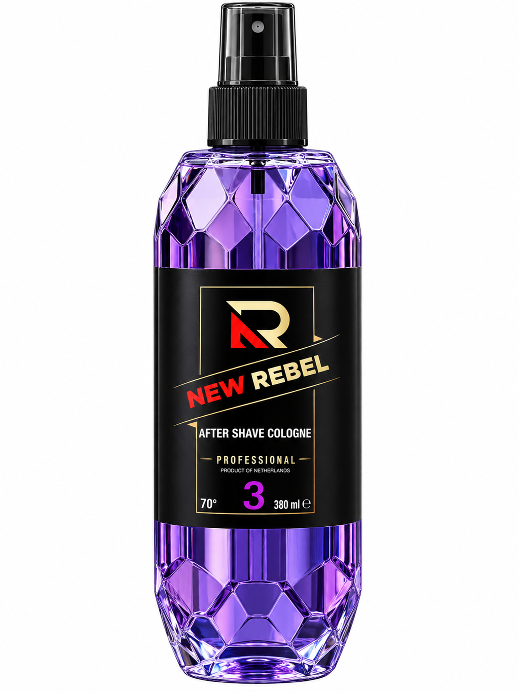 New Rebel Aftershave Cologne 3 70% 380 ml