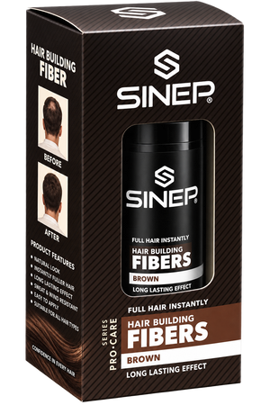 Sinep Hair Building Fibers Brown k Long Lasting Effect 30 g