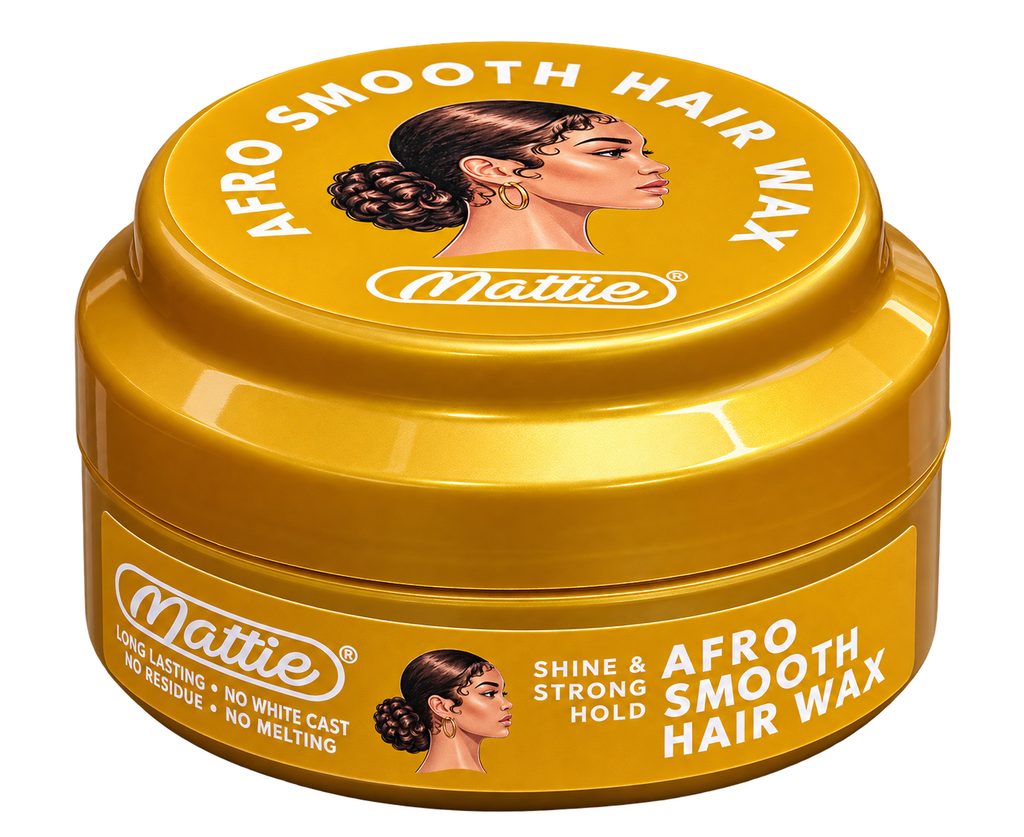 Afro Smooth Hair Wax Mattie Shine and Strong Hold Gold 150 ml
