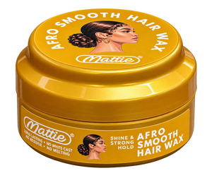 Afro Smooth Hair Wax Mattie Shine and Strong Hold Gold 150 ml
