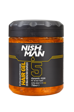 Nishman Styling Gel Ultra Hold Argan 750 ml - Hairwaxshop