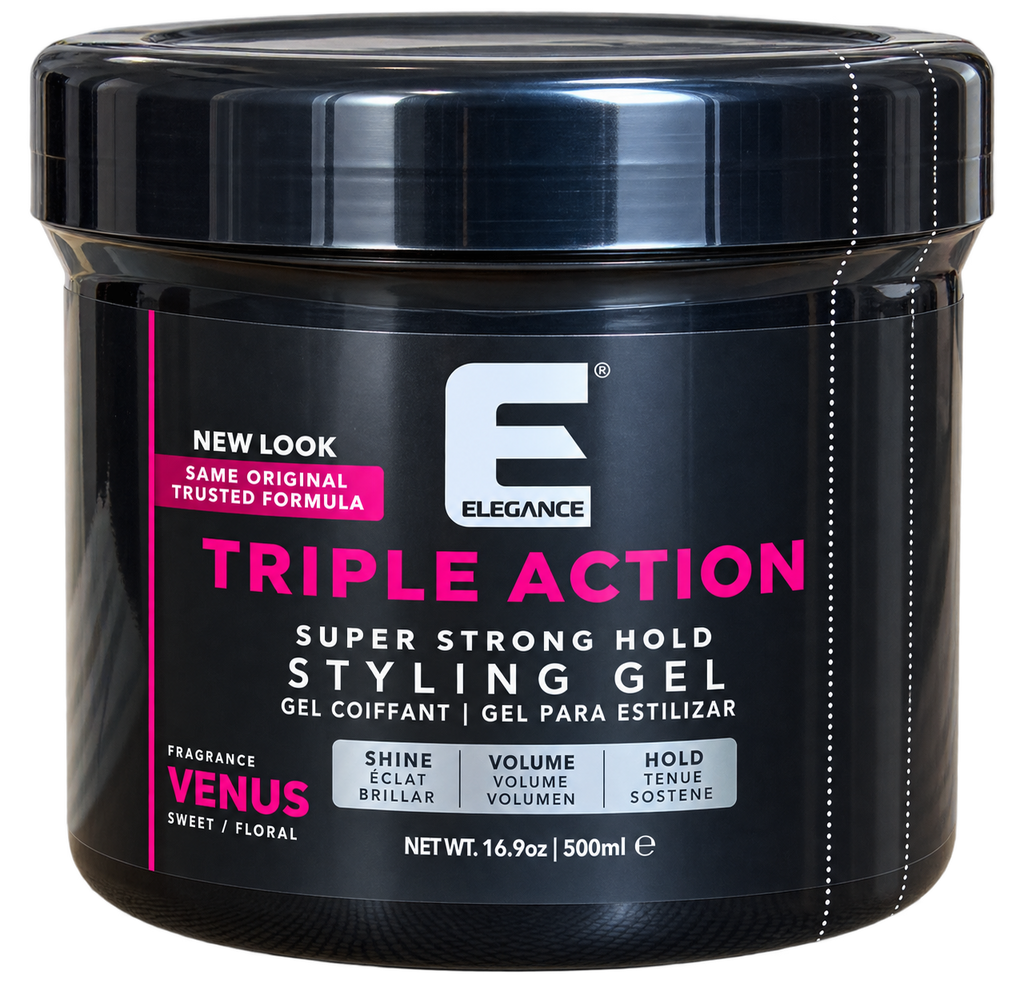 Elegance Triple Action Super Strong Hold Styling Gel Venus 500 ml