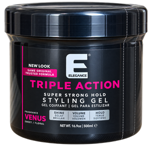 Elegance Triple Action Super Strong Hold Styling Gel Venus 500 ml