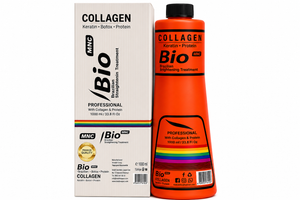 Bio Keratin Brazilian Straightening Treatment 1000 ml – Collagen & Keratin Hair Treatment – Professional Salon Use – Intensive Hair Care - Hairwaxshop