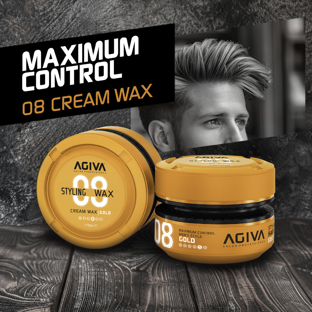 Agiva 08 Hair Styling Wax Gold Cream 150 ml