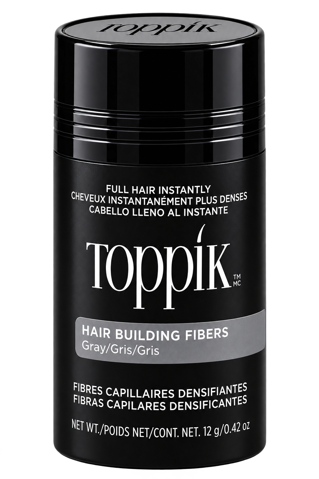 Toppink Hair Building Fibers Gray 12 g