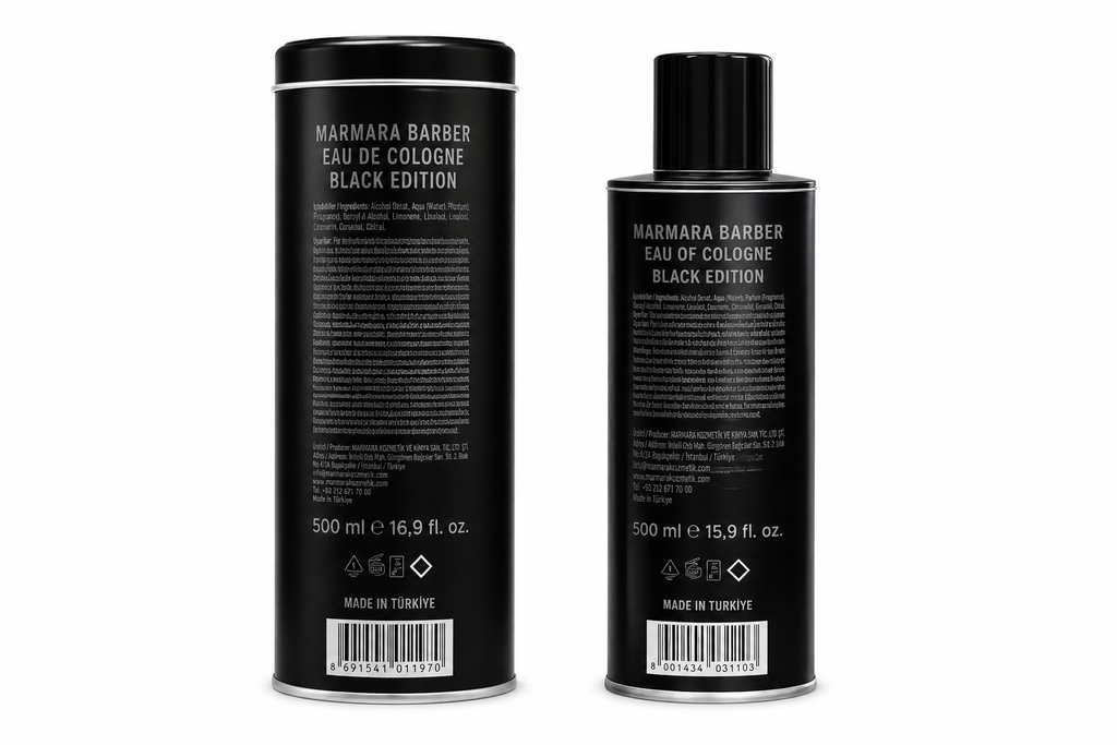 Barber Marmara Eau de Cologne Black Edition 500 ml