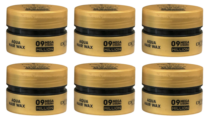 Detreu Aqua Hair Wax 09 Mega Strong Million 6 stuks