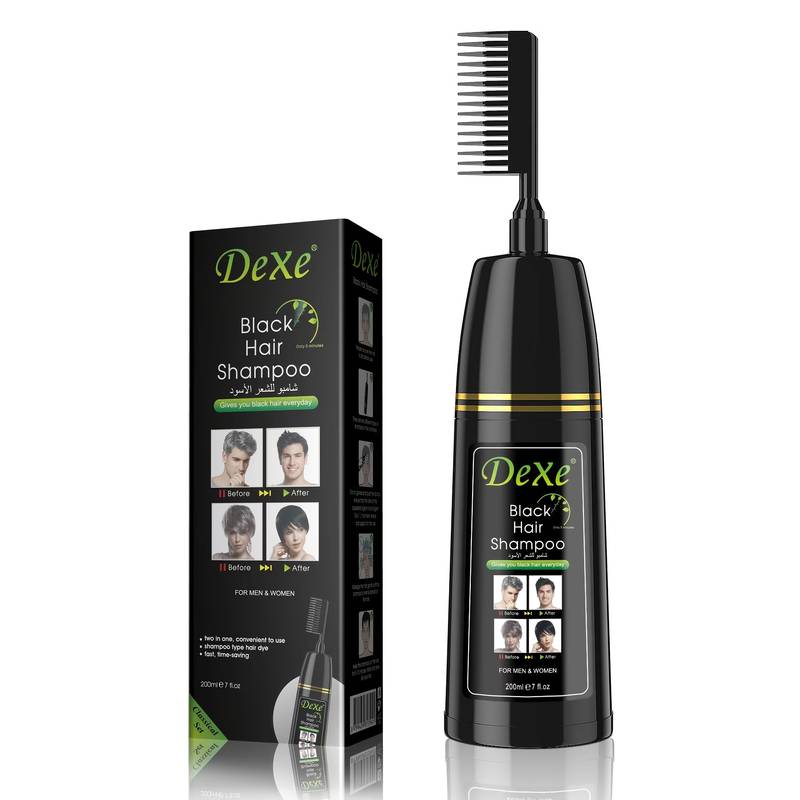 Dexe black hair deals shampoo