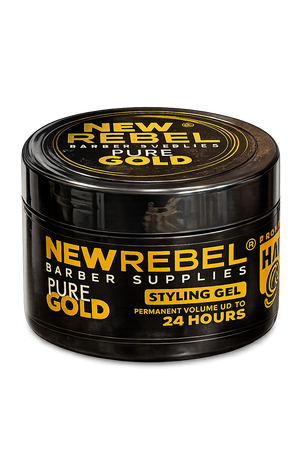 New Rebel Pure Gold Hair Gel 400 ml - Hairwaxshop