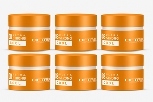Detreu Aqua Hair Wax 08 Ultra Strong Cool 08  6 Stuks