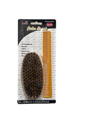 Eden Palm Brush Hard + Free Styling Comb 000524