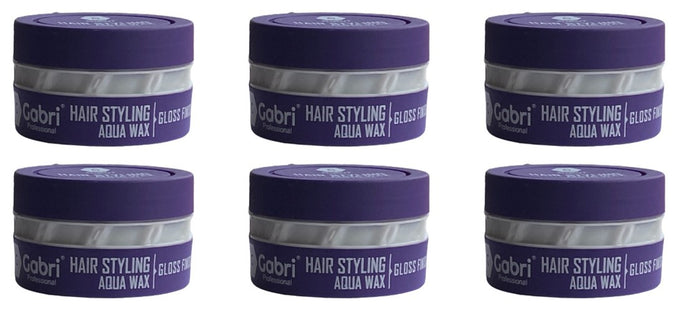 Gabri Violet Natural Aqua Hair Gel Wax 6 stuks