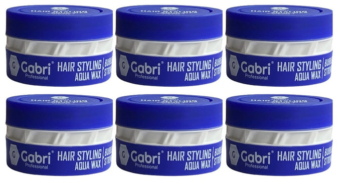 Gabri Natural Hair Stylijng Aqua Wax Bubble Gum Strong 6 stuks