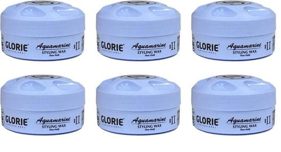 Glorie Aquamarine Styling Wax Firm Hold 6 stuks