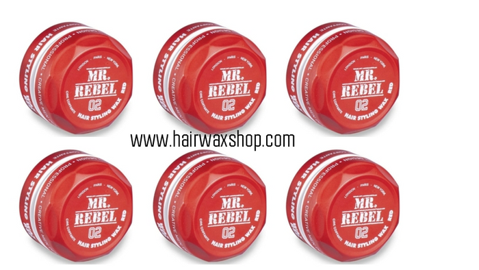 MR REBEL 02 HAIR STYLING WAX 6 STUKS