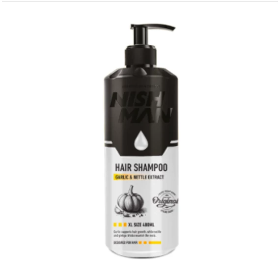 Nishman Garlic and Nettle Extract Hair Shampoo 400 ml