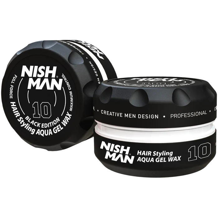 Nishman Hair Styling Aqua Gel Wax 10 – Ultra Hold – 150 ml