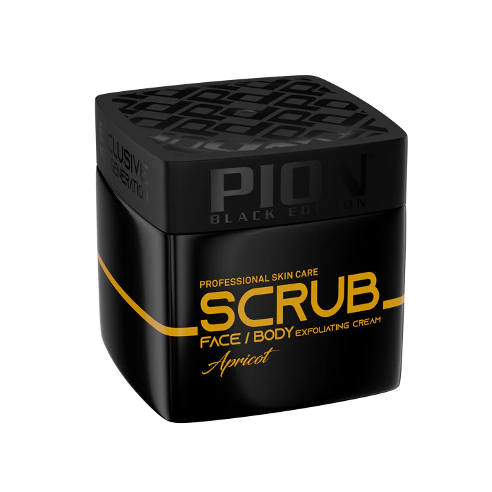 Pion Black Edition Scrub Face Body Apricot 340 ml
