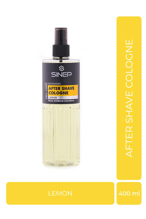 SINEP AFTER SHAVE COLOGNE LEMON 400ML - Hairwaxshop