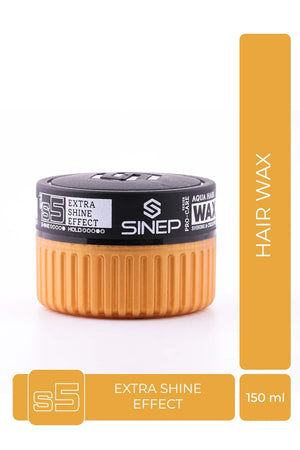 SINEP Aqua Hair Wax Extra Shine Effect S5 – Gold 150ml
