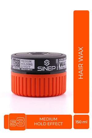Sinep Hair Wax Orange S3 Medium Holding Effect 150 ml