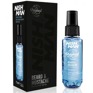 Nish Man Beard Mustache Perfume Spray 75 ml - Hairwaxshop