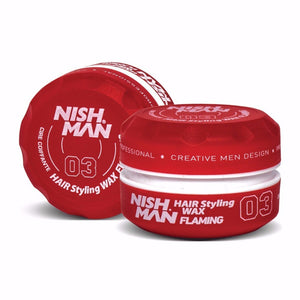 Nish Man Hair Styling Wax Flaming 03 150 ml - Hairwaxshop