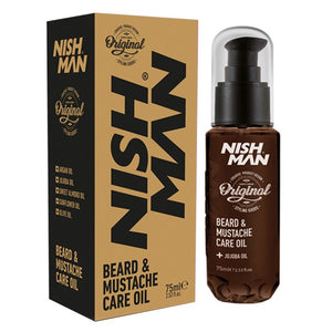 Nishman Beard & Mustache Care Oil 75ml - Hairwaxshop