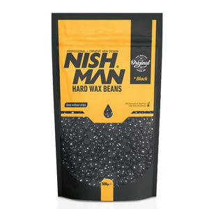 Nishman Professional Hard Wax Beans Black - Hairwaxshop