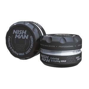 Nishman Coloring Wax C2 Grey Smoked 150 ml - Hairwaxshop