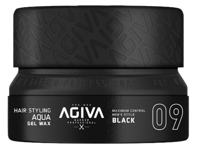 Agiva Hair Styling Aqua Gel Wax Black 09 155 ml