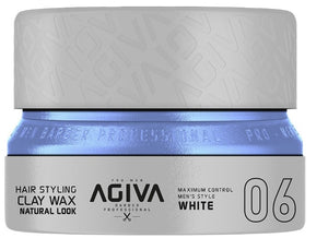 Agiva Hair Styling Clay Wax Natural Look White 06 155 ml