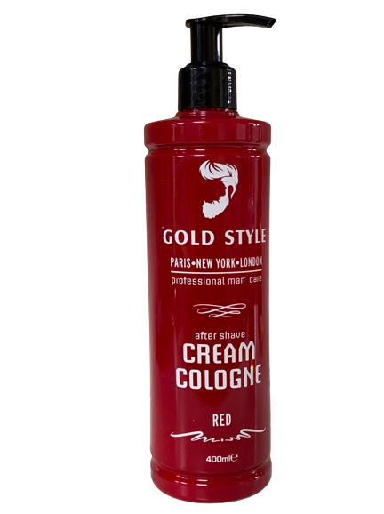 Gold Style After Shave Cream Cologne Red 400 ml - Hairwaxshop