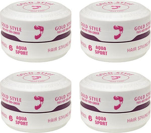 Gold Style Hair Styling Wax- Gold Style Aqua Sport 4 pieces