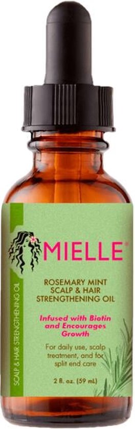 MIELLE ORGANIC Rosemary Mint Scalp & Hair Strengthening Oil 59 ml